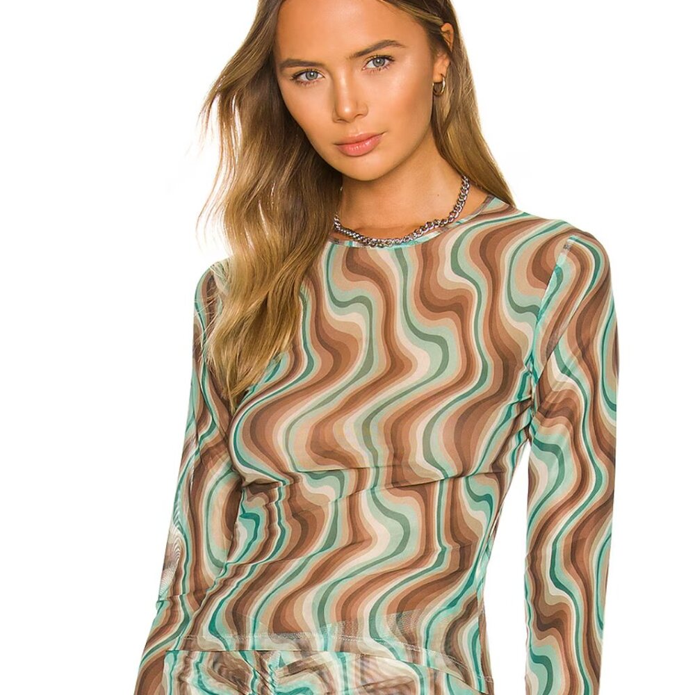 Miaou Mesh Long Sleeve Tee